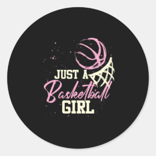 Sketll Player Women Just A Sketll Girl Sketll Classic Round Sticker