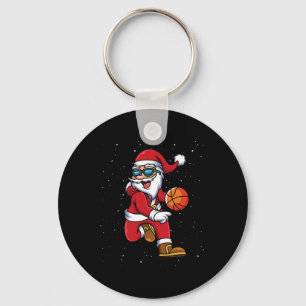 Sketll Santa Playing Christmas Boys Men Sports Xma Key Ring