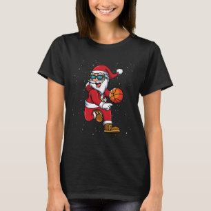 Sketll Santa Playing Christmas Boys Men Sports Xma T-Shirt