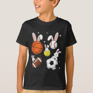 Sketll Sell Footll Soccer Sports Easter Day Bunny T-Shirt