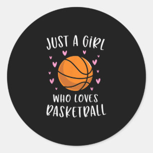 Sketll Shirt For Girls Just A Girl Who Loves Sketl Classic Round Sticker