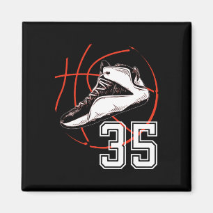 Sketll Shoes 35th Birthday Party Gift 35 Sports Lo Magnet