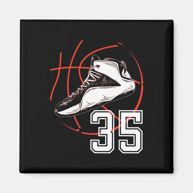 Sketll Shoes 35th Birthday Party Gift 35 Sports Lo Magnet (Front)