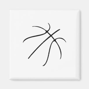 Sketll Silhouette Bll Gift Sketll Coach Sports Magnet