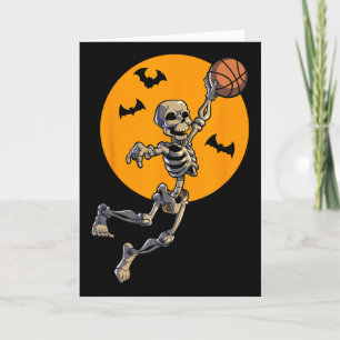 Sketll Skeleton Halloween Men Boys Sketll Hallowee Card