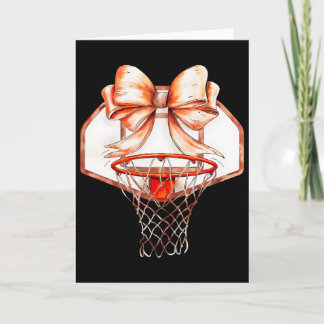 Sketll Sports Mum Game Day Bow Sketll Girl Gift  Card