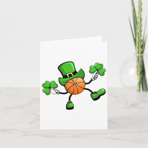 Sketll St Patricks Day Sports Leprechaun Boys Men Card