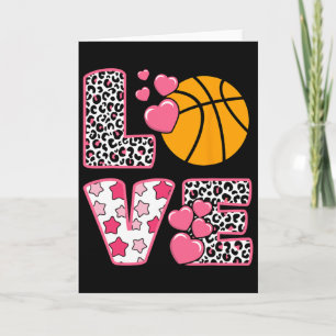 Sketll Valentine Love With Heart Valentine's Day  Card
