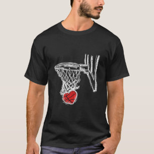Sketll Valentines Day Love Heart Hoops Romance Col T-Shirt