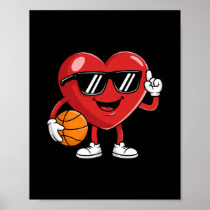 Sketll Valentines Day Shirt Boys Valentines Kids M Poster