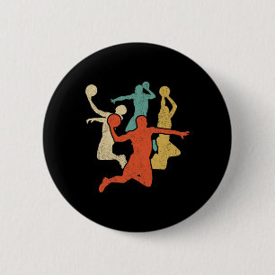 Sketll Vintage Silhouette 60s 70s Retro Gift Team  6 Cm Round Badge