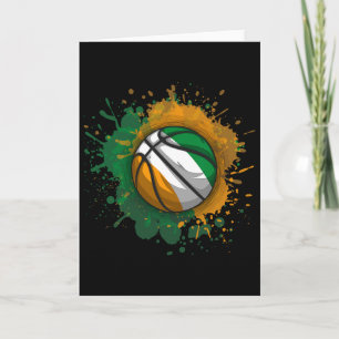 Sketll With Ivory Coast Flag Card