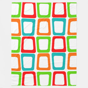 Skewed Rectangles  Fleece Blanket