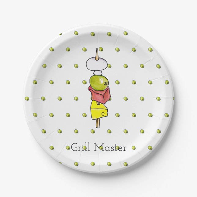 Skewer Paper Plate (Front)