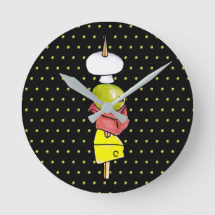 Skewer Round Clock