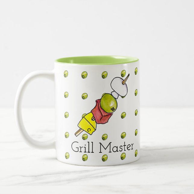 Skewer Two-Tone Coffee Mug (Left)