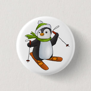 ski 3 cm round badge
