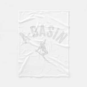 Ski A Sin Co Vintage Arapahoe Sin Skiing Cool Skie Fleece Blanket