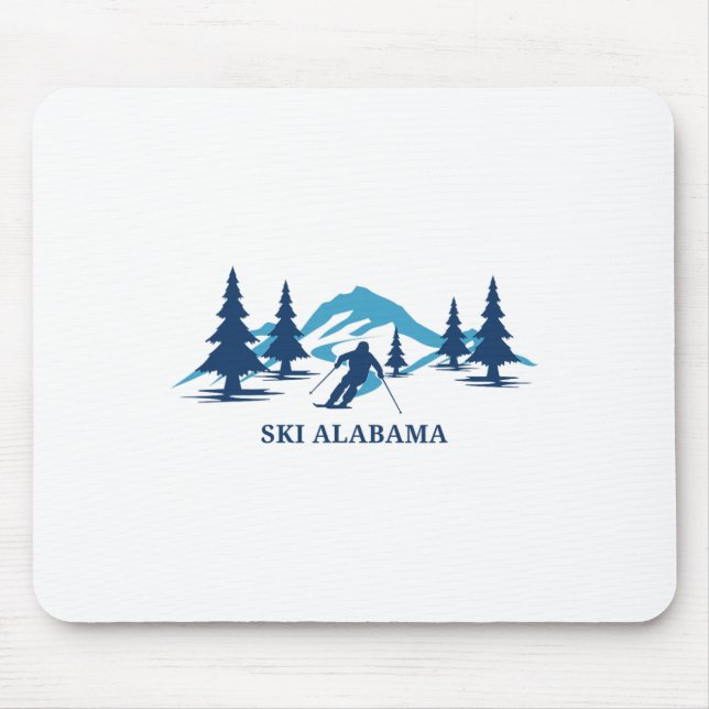 Ski Alama Ski Resort Skiing Skier  Mouse Pad (Front)