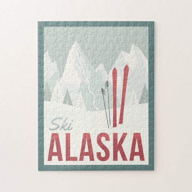 Ski Alaska Jigsaw Puzzle (Vertical)