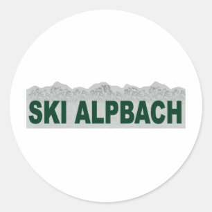 Ski Alpbach Classic Round Sticker