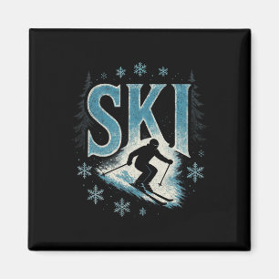 Ski - Alpine Downhill Racing Freestyle Magnet