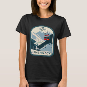 Ski Alpine Meadows Retro Vintage Style Alpine Mead T-Shirt