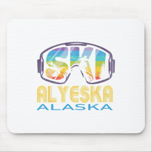 Ski Alyeska Alaska Skiing Vacation Mouse Pad