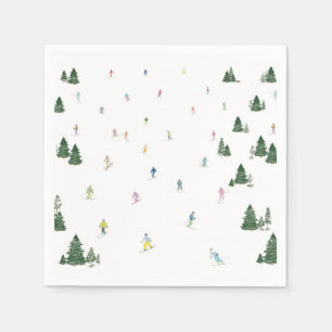 Ski and Snowboard Party Napkins