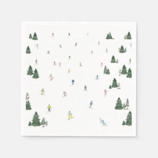 Ski and Snowboard Party Napkins