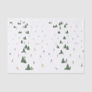Ski and Snowboard Print Tissue Paper