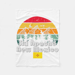 Ski Apache New Mexico Fleece Blanket