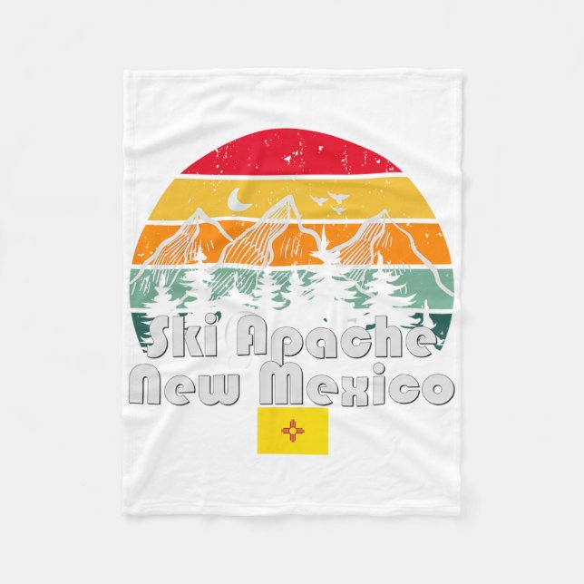 Ski Apache New Mexico  Fleece Blanket (Front)