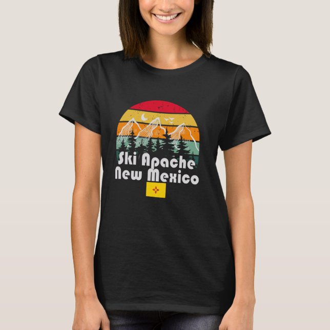 Ski Apache New Mexico, Skiing, Snow Boarding, Vaca T-Shirt (Front)