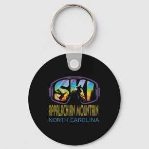 Ski Appalachian Mountain North Carolina Skiing Vac Key Ring