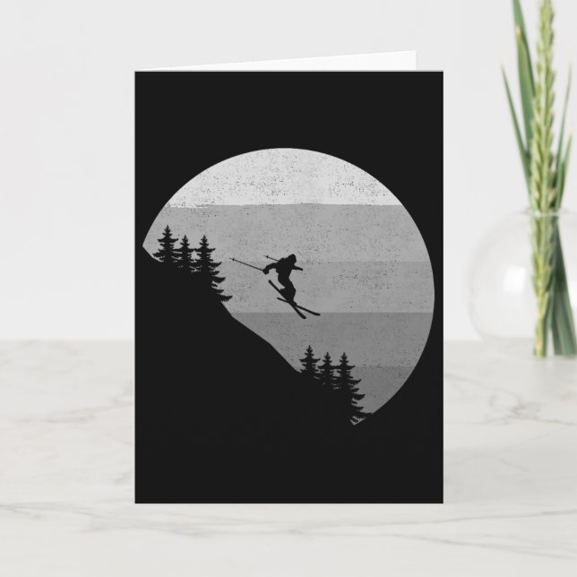Ski Apparel - Skiing Skier Ski _1  Card (Front)