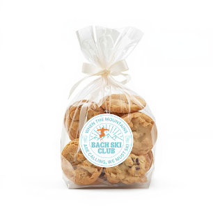 Ski Après Winter Bachelorette Party Turquoise  Classic Round Sticker