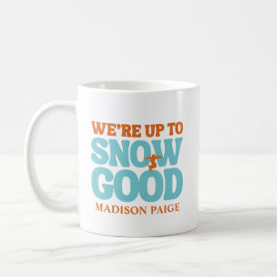 Ski Après Winter Bachelorette Party Turquoise Coffee Mug
