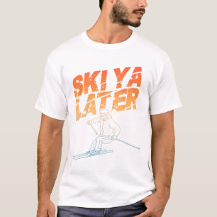 Ski Art For Men Women Snowboard Skiing Winter Snow T-Shirt