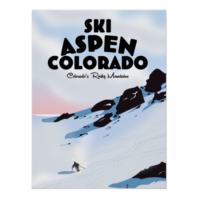 Ski Aspen Colorado Poster (Front)