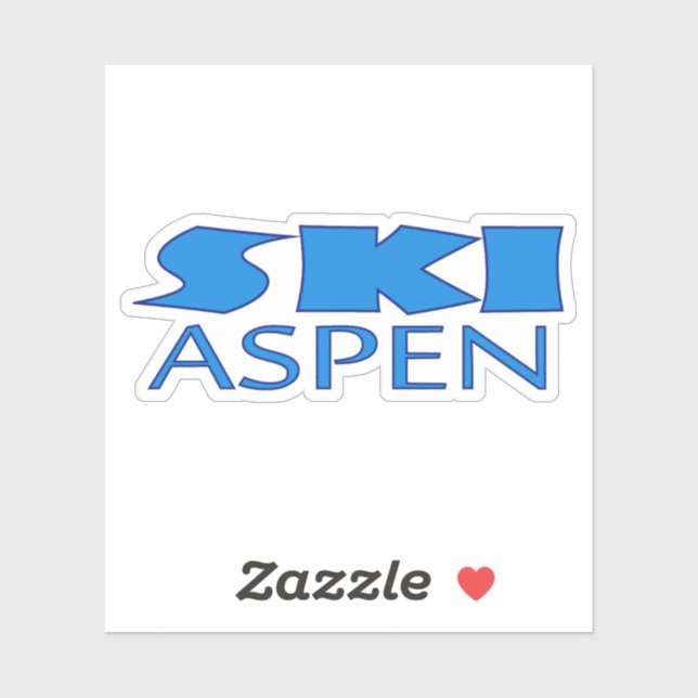 Ski Aspen Sticker,Aspen Sticker,Colorado, (Sheet)