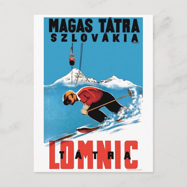 Ski at Magas Tatra, Slovakia Postcard (Front)