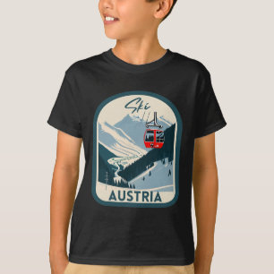 Ski Austria Retro Vintage Style Austrian Skiing  T-Shirt
