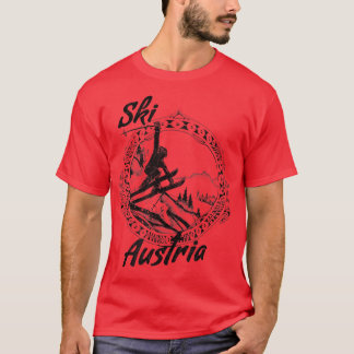 Ski Austria Vintage Snow Skiing Vacation  T-Shirt