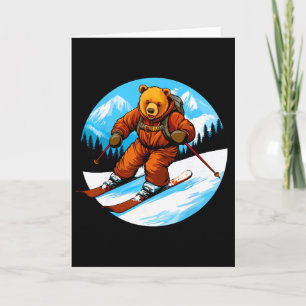 Ski Bear Card