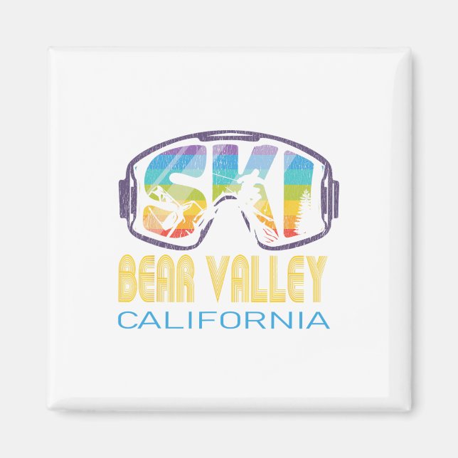 Ski Bear Valley California Skiing Vacation  Magnet (Front)