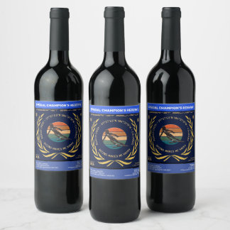 Ski Beaver Creek, Colorado - Woman Skier On Dark Wine Label