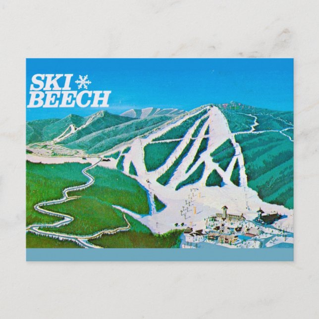 Ski Beech NC Postcard (Front)