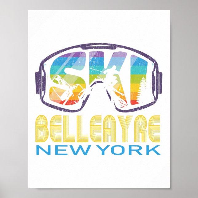 Ski Belleayre New York Skiing Vacation  Poster (Front)