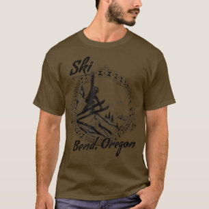Ski Bend, Oregon Vintage Retro Vintage Snow Sking T-Shirt